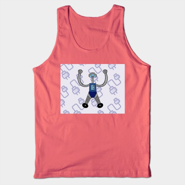 December Plugin Robot Tank Top by Soundtrack Alley